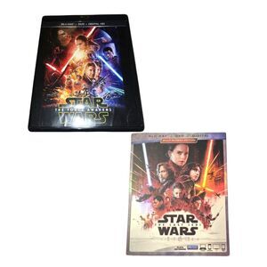 Star Wars Force Awakens & Last Jedi Blu-ray DVD Bundle w/ Bonus Disc